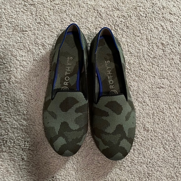 Rothy's Shoes - Rothy's Camouflage Green and Blue Loafers